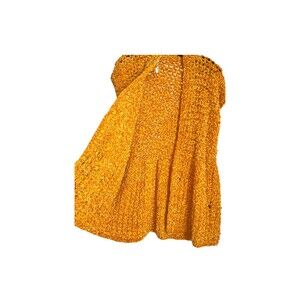 Handmade Crochet Organic Cotton Vest/Sweater - Size L - OOAK